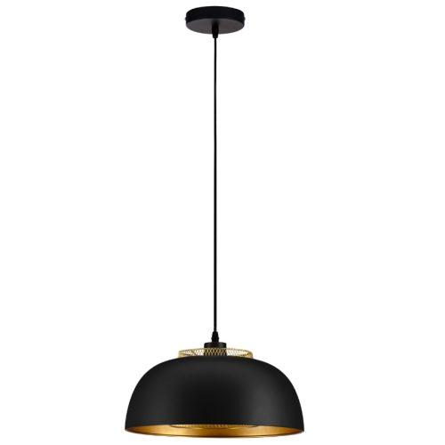 Černo-zlaté kovové závěsné světlo Nova Luce Sqube 35 cm Nova Luce