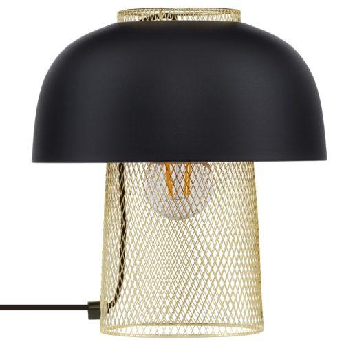 Černo-zlatá kovová stolní lampa Nova Luce Sqube Nova Luce