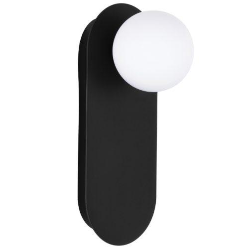 Černé kovové nástěnné světlo Nova Luce Blob Nova Luce