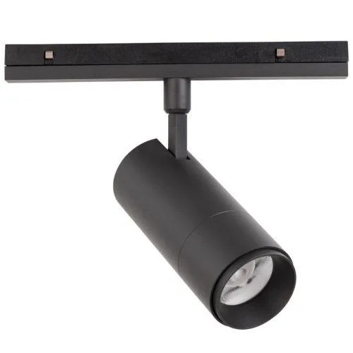 Černé kovové LED světlo do magnetické lišty Nova Luce Lod II. 24,5 cm