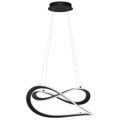 Černé kovové závěsné LED světlo Nova Luce Celestia 60 cm Nova Luce