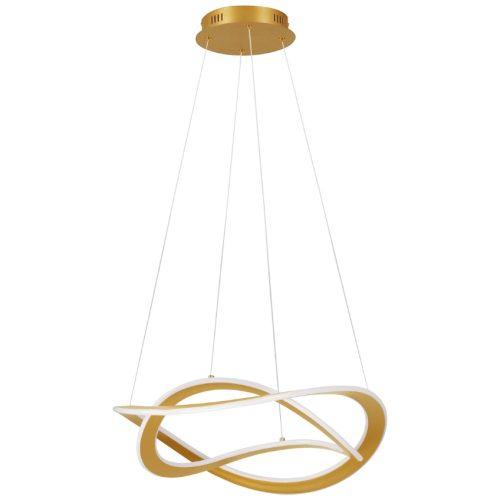 Zlaté kovové závěsné LED světlo Nova Luce Celestia 60 cm Nova Luce