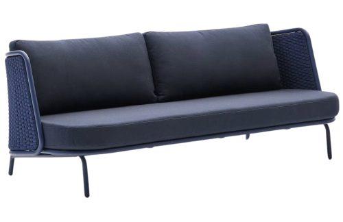 Modrá zahradní pohovka Kave Home Sedalis 210 cm Kave Home