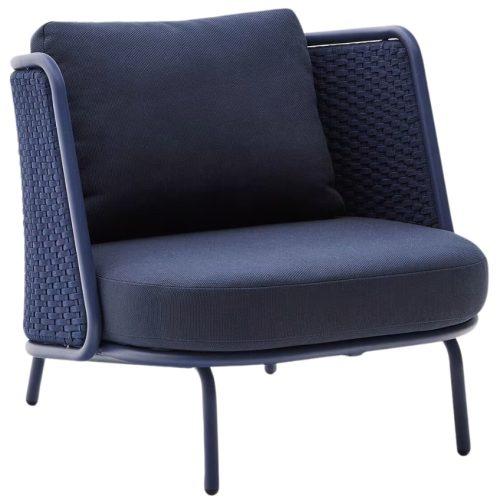 Modré zahradní křeslo Kave Home Sedalis Kave Home