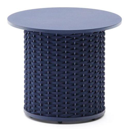 Modrý zahradní odkládací stolek Kave Home Sedalis 50 cm Kave Home