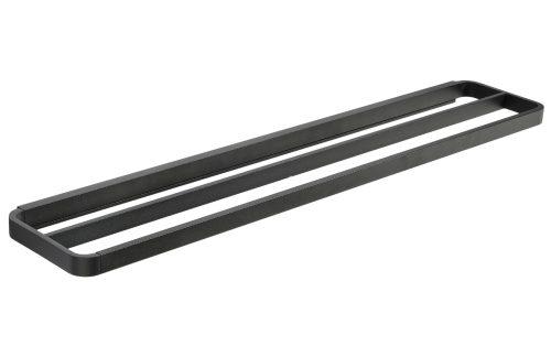 Zone Denmark Černý kovový dvojitý držák na ručníky Rim 70 cm Zone Denmark