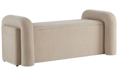 Jotex Béžová čalouněná lavice KOMORO 150 cm s úložným prostorem Jotex