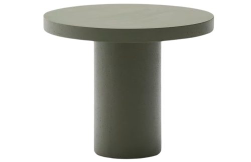 Zelený cementový zahradní jídelní stůl Kave Home Aiguablava 90 cm Kave Home