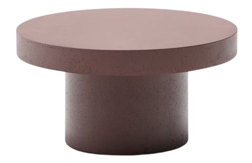 Terakotově červený cementový zahradní stolek Kave Home Aiguablava 90 cm Kave Home