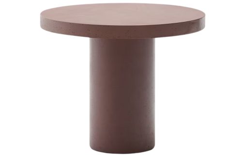 Terakotově červený cementový zahradní stůl Kave Home Aiguablava 90 cm Kave Home
