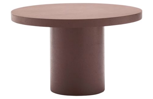 Terakotově červený cementový zahradní stůl Kave Home Aiguablava 120 cm Kave Home