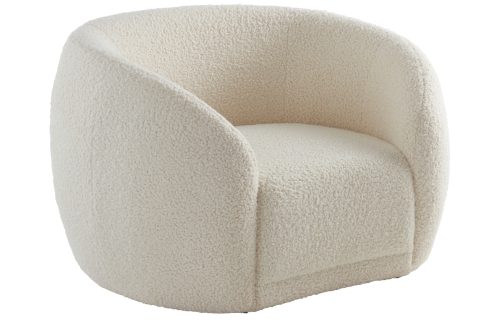 Jotex Bílé čalouněné křeslo AUSTIN TEDDY Jotex