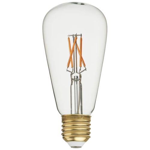 Bolia Transparentní stmívatelná LED žárovka Edison E27 4W Bolia