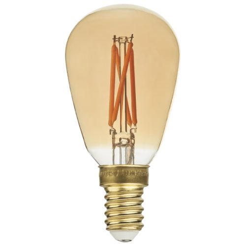 Bolia Zlatá stmívatelná LED žárovka Teardrop E14 2W Bolia