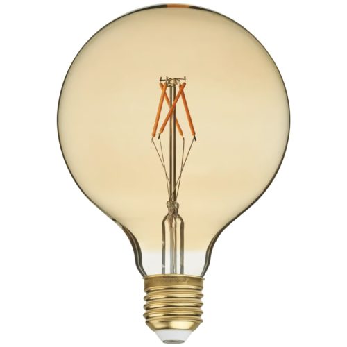 Bolia Zlatá stmívatelná LED žárovka Globe E27 2W Bolia