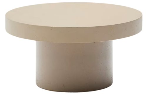 Béžový cementový zahradní stolek Kave Home Aiguablava 90 cm Kave Home