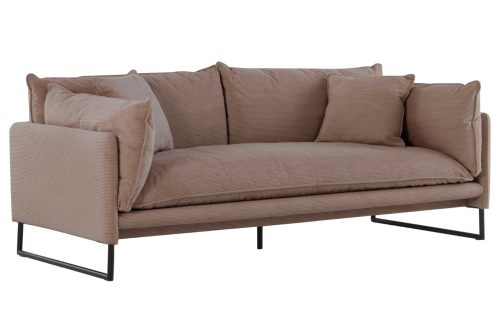 Jotex Hnědošedá manšestrová trojmístná pohovka PORTILLO 200 cm Jotex