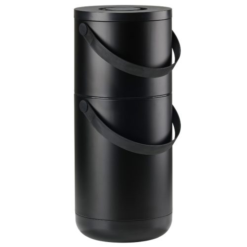 Zone Denmark Černý plastový odpadkový koš Circular 22 l + 12 l Zone Denmark