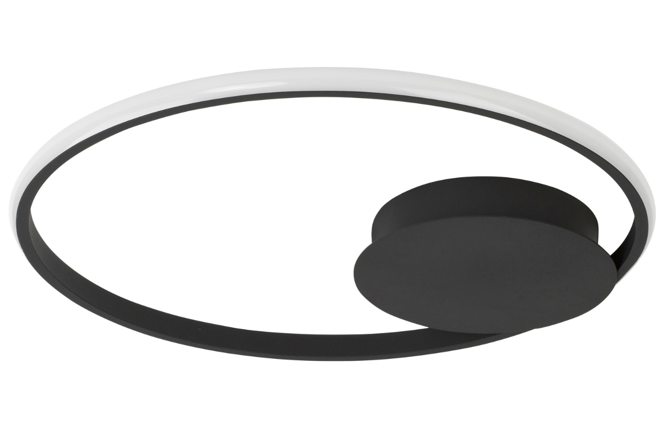 Černé kovové stropní LED světlo Nova Luce Fuline 50 cm Nova Luce