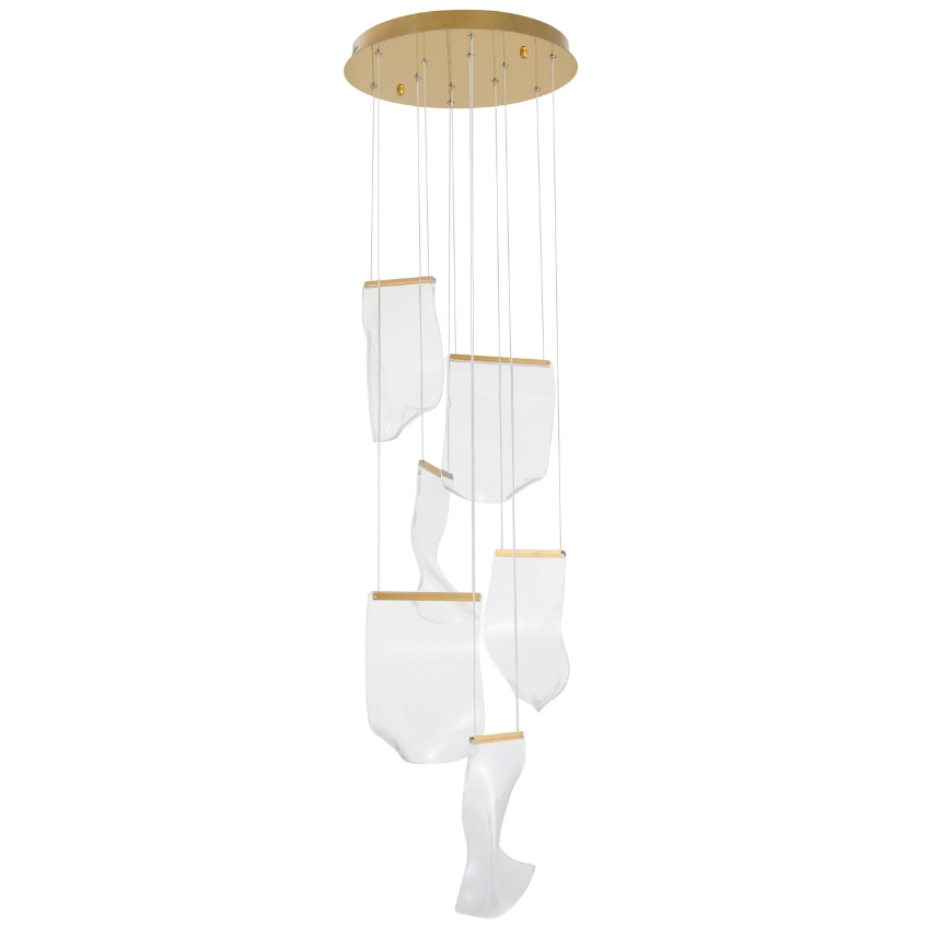 Zlaté závěsné LED světlo Nova Luce Siderno 48 cm Nova Luce