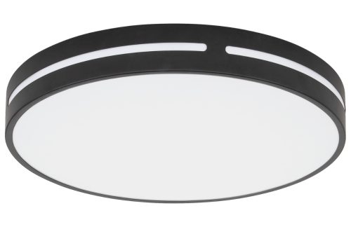 Černé kovové stropní LED světlo Nova Luce Wheel 45 cm Nova Luce