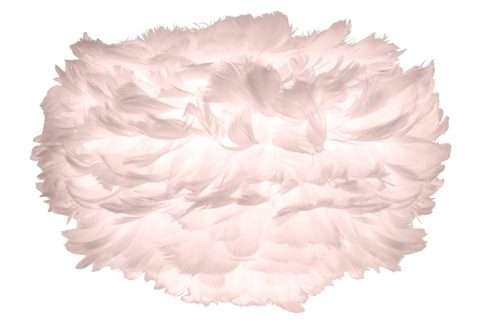 Umage Světle růžové závěsné stínidlo Eos z pravých husích per 35 cm Umage