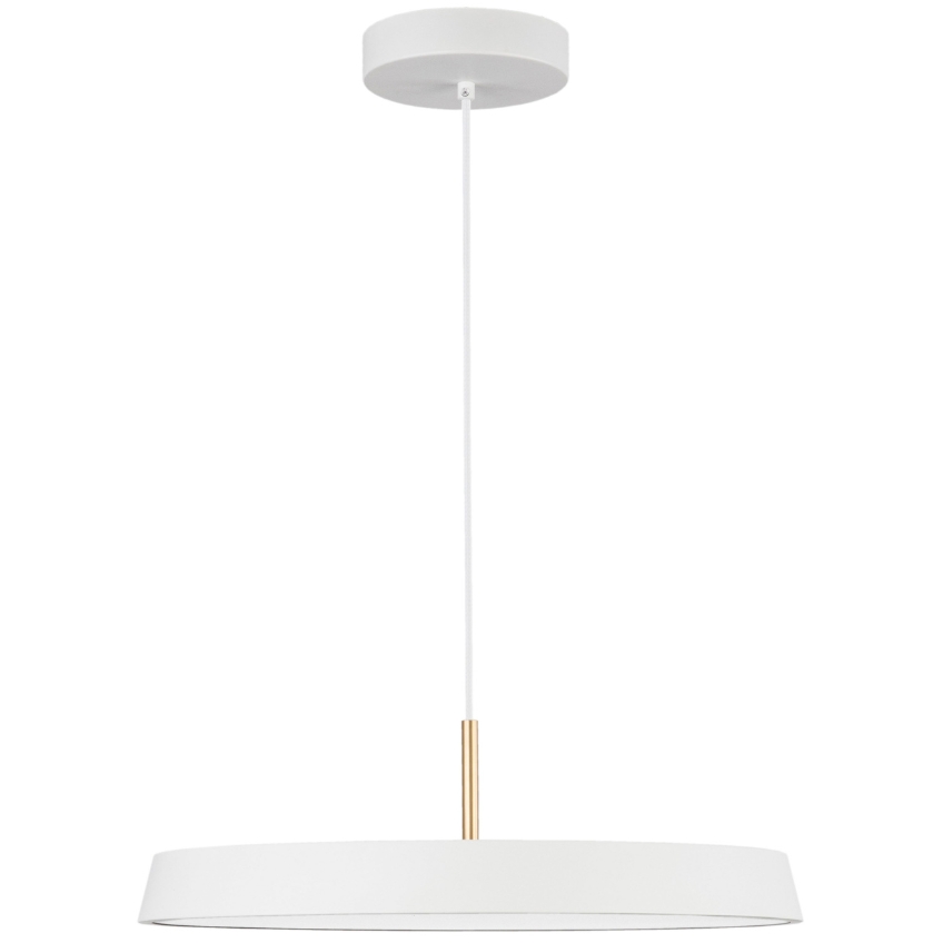 Bílé kovové závěsné LED světlo Nova Luce Vetro 50 cm Nova Luce