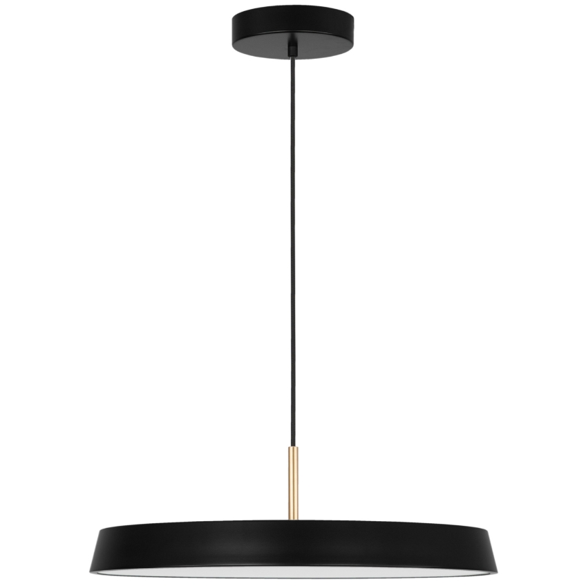 Černé kovové závěsné LED světlo Nova Luce Vetro 50 cm Nova Luce