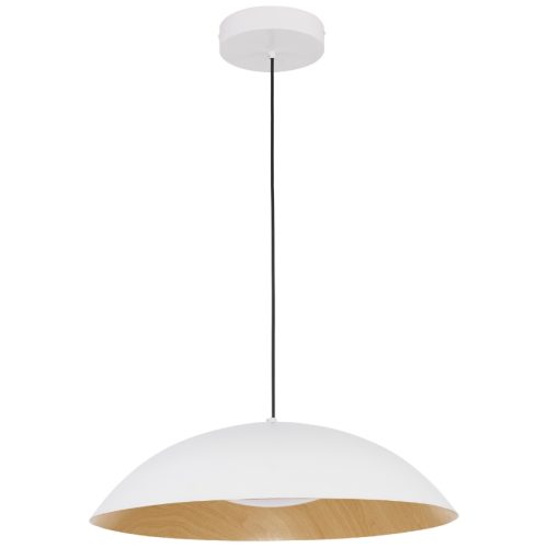 Bílé kovové závěsné LED světlo Nova Luce Glim 60 cm Nova Luce