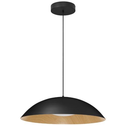 Černé kovové závěsné LED světlo Nova Luce Glim 60 cm Nova Luce