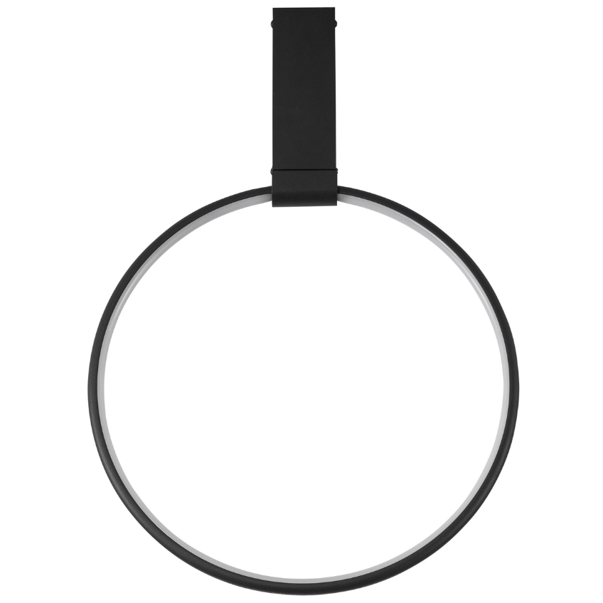 Černé kovové stropní LED světlo Nova Luce Garve 40 cm Nova Luce