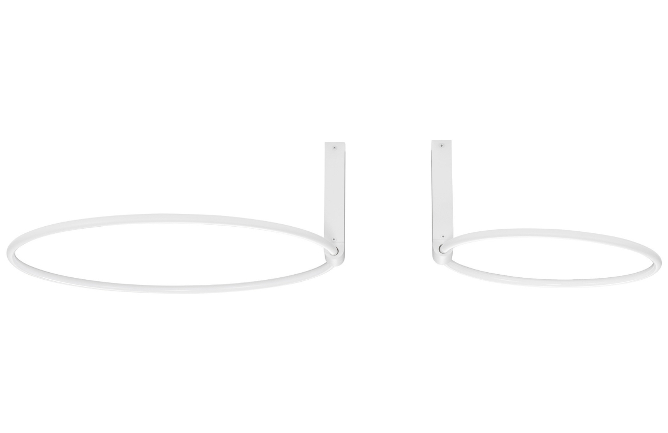 Bílé kovové stropní LED světlo Nova Luce Garve 100 cm Nova Luce