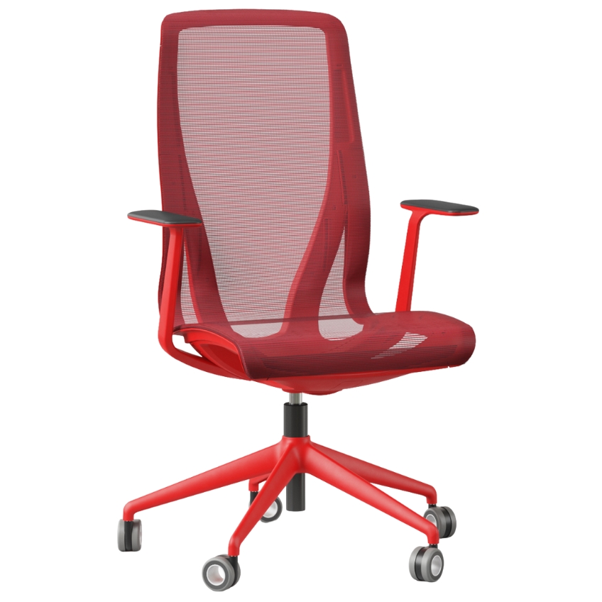 Narbutas Červená kancelářská židle D-CHAIR Narbutas