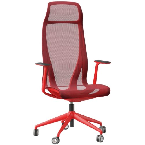 Narbutas Vyšší červená kancelářská židle D-CHAIR Narbutas