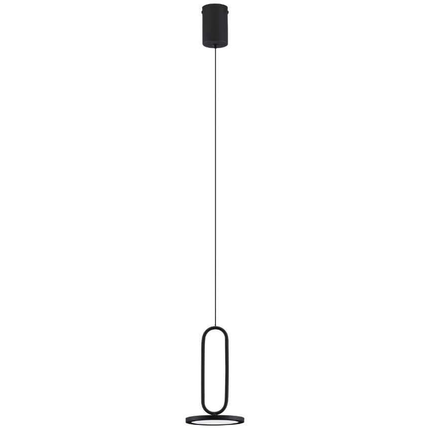 Černé závěsné LED světlo Nova Luce Gea 13 cm Nova Luce