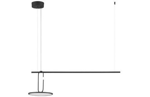 Černé závěsné LED světlo Nova Luce Gea 100 cm Nova Luce