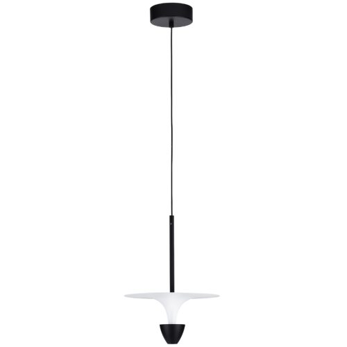 Černobílé kovové závěsné LED světlo Nova Luce Luet 26 cm Nova Luce