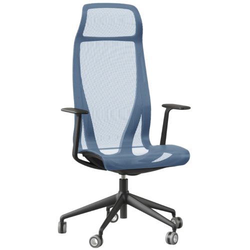Narbutas Vyšší modrá kancelářská židle D-CHAIR Narbutas