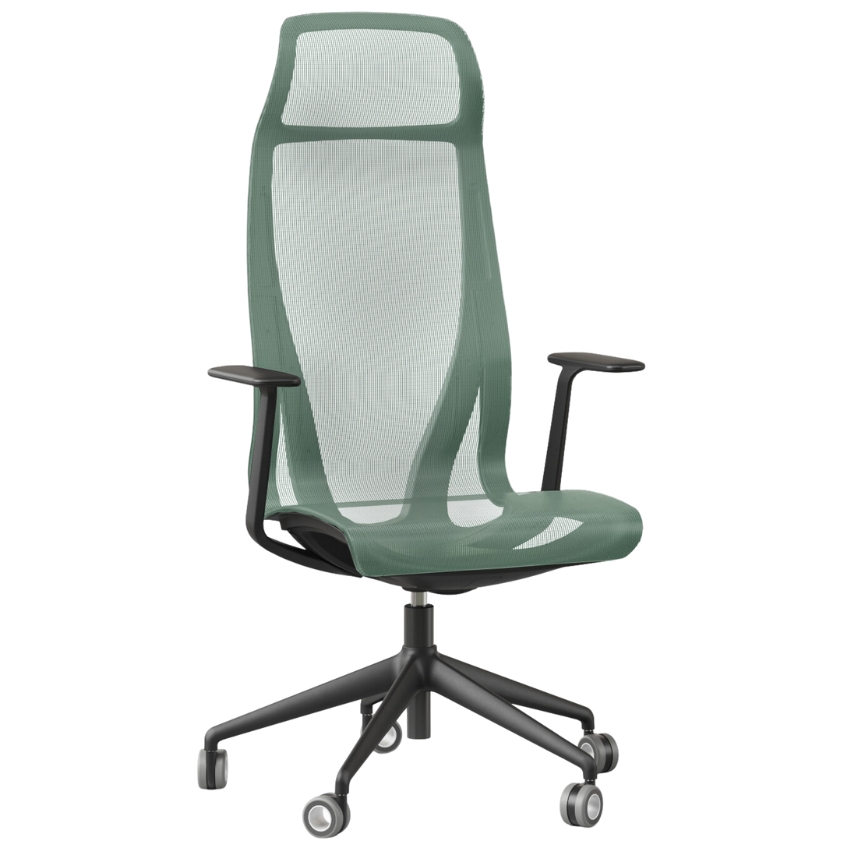 Narbutas Vyšší zelená kancelářská židle D-CHAIR Narbutas