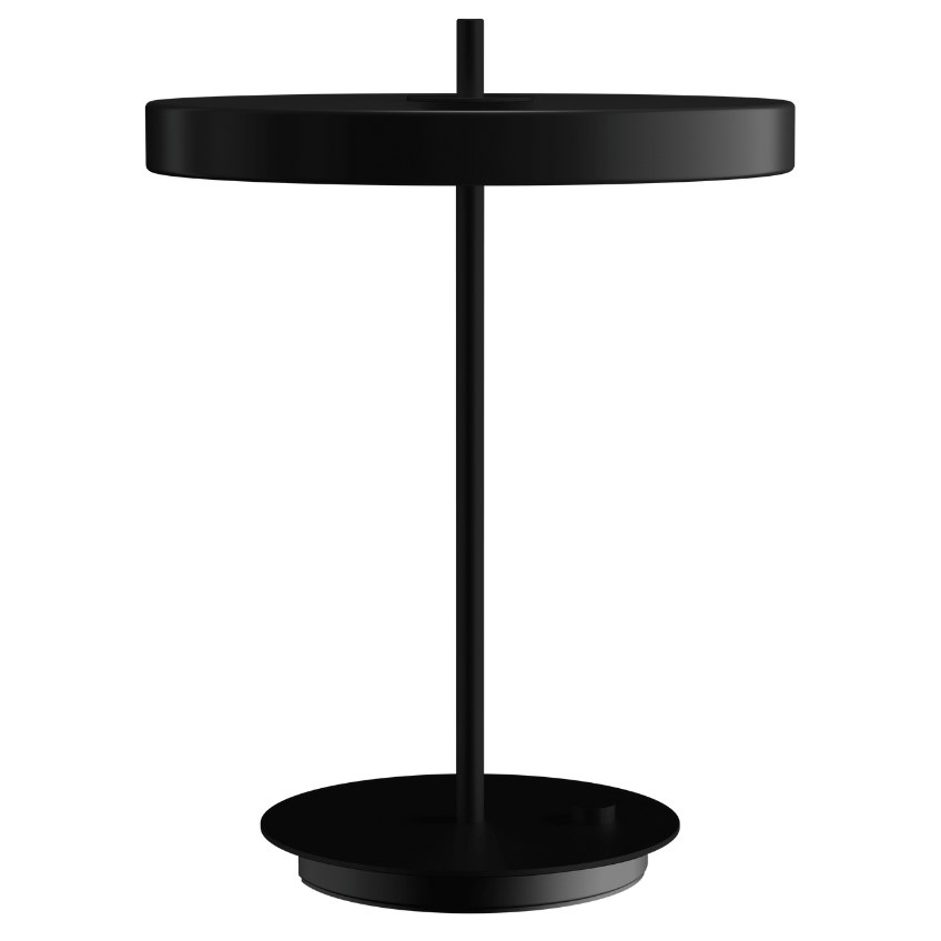 Umage Černá kovová stolní LED lampa Asteria Umage