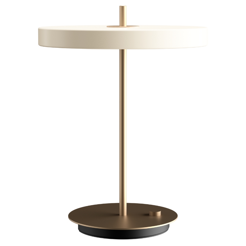 Umage Bílo-zlatá kovová stolní LED lampa Asteria Umage