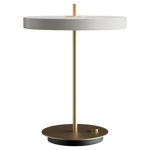 Umage Krémově bílo-zlatá kovová stolní LED lampa Asteria Umage