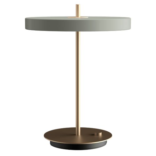 Umage Světle zeleno-zlatá kovová stolní LED lampa Asteria Umage