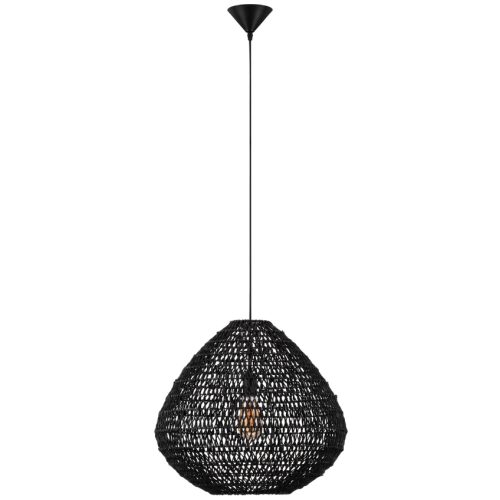 Černé závěsné světlo Nova Luce Melody 50 cm Nova Luce