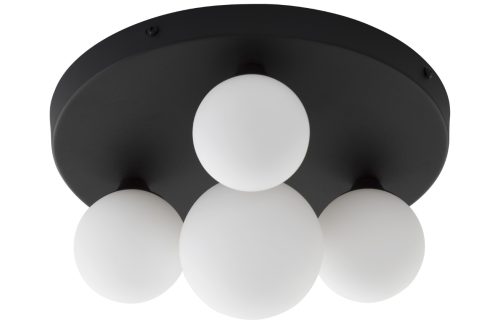 Černobílé skleněné stropní světlo Nova Luce Edem 28 cm Nova Luce