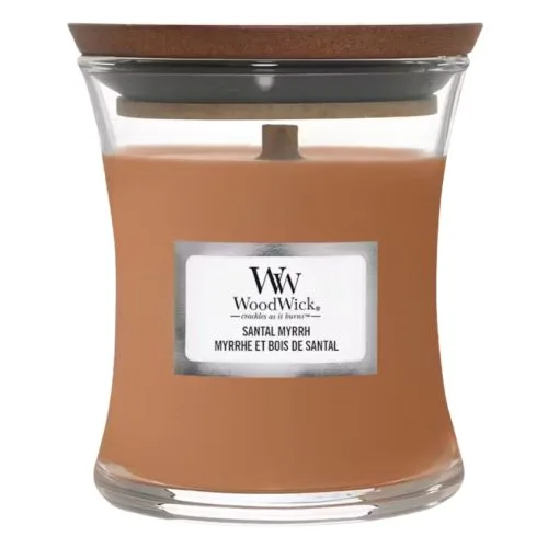 WoodWick Malá vonná svíčka WoodWick, Santal Myrrh