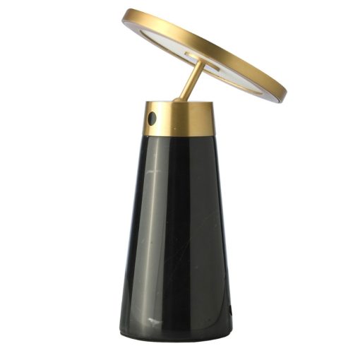Černo-zlatá stolní LED lampa Angel Cerdá No. 8028 Angel Cerdá