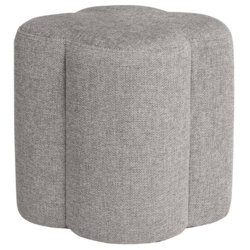 Šedý čalouněný taburet Somcasa Artur 36 x 36 cm Somcasa