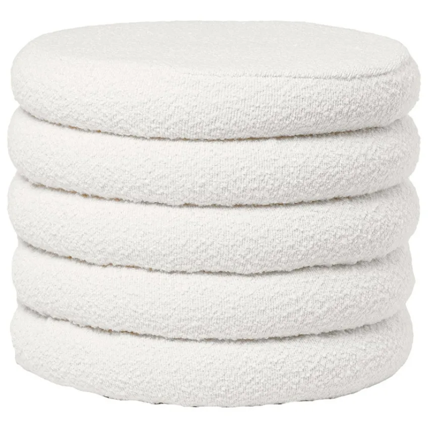 Bouclé taburet Somcasa Harry