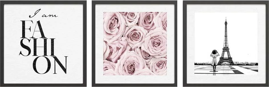 Obrazy v sadě 3 ks 30x40 cm Parisienne – Styler